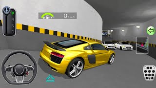 Brand New Yellow Audi Car Parking  3d Driving Class android gameplay  Car Game gameplay cargame [upl. by Ahto]