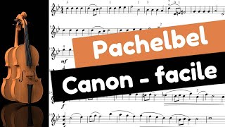 Canon de Pachelbel Facile pour violon [upl. by Eninaj]