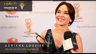 Adriana Louvier  Mejor actriz protagónica Premios TVyNovelas 2015 [upl. by Rollin]