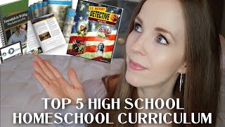 MY TOP 5 HIGH SCHOOL HOMESCHOOL CURRICULUM  HOW TO HOMESCHOOL HIGH SCHOOL  CURRICULUM REVIEWS [upl. by Marilee683]