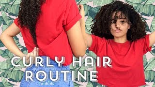 Curly Hair Routine [upl. by Mitchiner]