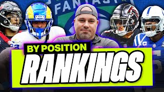 LAST MINUTE RANKINGS by Position for 2024  Fantasy Football Draft Advice [upl. by Chita]