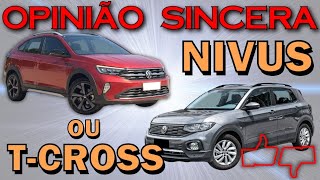 Comparativo entre VW Nivus e TCross  quais as diferenças entre os SUV da VW Qual é o melhor [upl. by Melisandra]