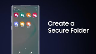 Secure Folder How to keep your documents secure  Samsung [upl. by Enirtak]