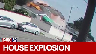 Across America California house explosion caught on camera [upl. by Aynatahs443]