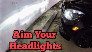 How to Align Aim Your Mercedes Benz Headlights [upl. by Rednijar]