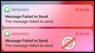 Message Failed to Send iPhone  Fixed [upl. by Yreved974]