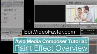 Paint Effect Overview Tutorial in Avid Media Composer [upl. by Kolodgie]