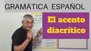 El acento diacrítico en español [upl. by Enaitsirk]