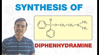 SYNTHESIS OF DIPHENHYDRAMINE  MEDICINAL CHEMISTRY  GPAT BPharm 5th SEMESTER [upl. by Ilocin858]