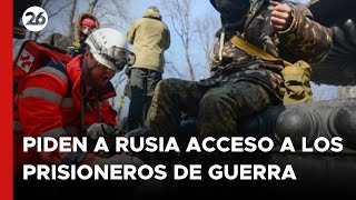 La Cruz Roja solicitó a Rusia el acceso a los prisioneros de guerra [upl. by Eatnohs539]