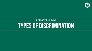 Types of Discrimination [upl. by Yrac]