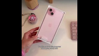 Unboxing the NEW Pink IPhone 15 apple iphone15 unboxing smartphone pink [upl. by Rhiana761]