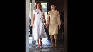 Melania trump with royals of world trending fashion royalsfamily [upl. by Julianne]