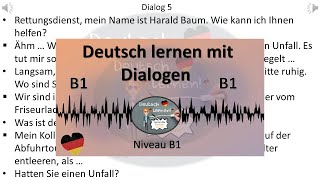 Dialoge B1  Deutsch lernen durch Hören  4 [upl. by Bertha]