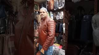 RASI DESIGN PURE LEATHER GENTS JACKET TO ORDER CALL ON9892220126 mensjackets celebrityjacket [upl. by Streeto]