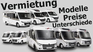 Wohnmobil  Reisemobil mieten –welches ist das richtige [upl. by Hedveh450]