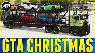 GTA 5  CUSTOM SUPERCAR DELIVERY GTA Christmas Special [upl. by Ryder]