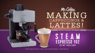 Mr Coffee® Espresso Maker  Making Capuccino amp Latte [upl. by Briggs]