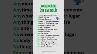 VOCABULÁRIO ÚTIL EM INGLÊS [upl. by Askari379]