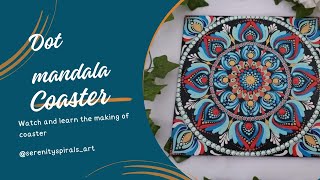 Easy Step By Step Mandala Dot Art for Beginners  Timelapse [upl. by Drol]