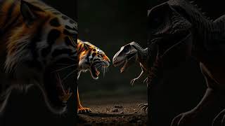 SaberToothed TIGER Takes on Velociraptor in Epic Battle [upl. by Zoara353]