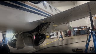 Hawker 400 gear swings [upl. by Letsyrc305]