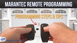 Programming A Marantec Remote  How to Program Additional Remotes to Marantec Garage Door Opener [upl. by Sly]