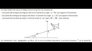 exercice corrigé  énergie potentielle et énergie mécanique 1bac [upl. by Nirrat]