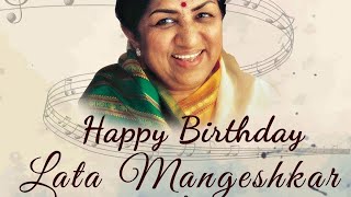 lata mangeshkar birthday  remembering lata mangeshkar  birthday status madhabi creation [upl. by Gibeon]