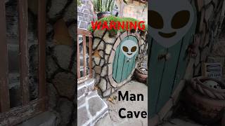 WARNING How to add Man Cave Hobbit House cabin Cottage shed offgrid outdoor upgrade backyard sign [upl. by Yelik434]