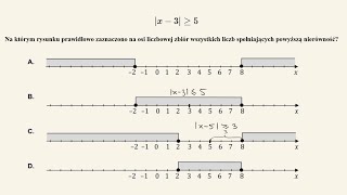 Zadanie  interpretacja geometryczna nierówności z wartością bezwzględną [upl. by Eimma378]