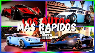 GTA 5Estos son LOS VEHÍCULOS MÁS RÁPIDOS de GTA5 ONLINE cual es el MEJOR auto de gta 5 online 2023 [upl. by Ellinnet]