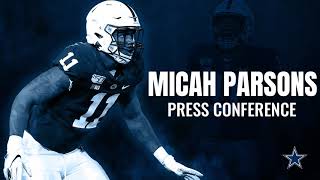 Micah Parsons Press Conference  Dallas Cowboys 2021 [upl. by Leslie943]