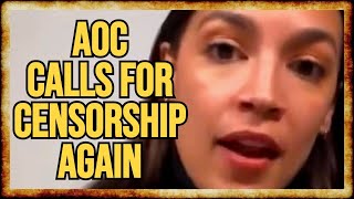 AOC Calls For REINING IN MEDIA in Latest CENSORSHIP Push [upl. by Murvyn664]