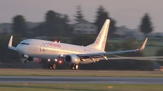 FullHD Beautiful Air Europa Boeing 737800WL landing taxi amp takeoff at GenevaGVALSGG [upl. by Uriah]