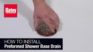 How to Install a Shower Drain in a Preformed Base [upl. by Hiasi]