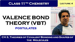 Chemistry 11 Chap 3 Lec 4 Valence Bond Theory VBT [upl. by Leatrice]