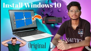 Install Windows 10 for Free ⚡ Step by Step Windows 10 Installation 2024 from Bootable USB Pendrive [upl. by Llamaj868]