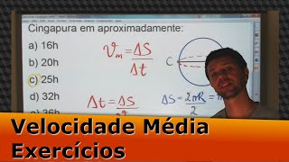 Velocidade Média Exercícios de Velocidade e Aceleração Média [upl. by Wickman]