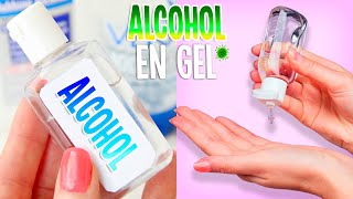 Como hacer ALCOHOL EN GEL CASERO ANTIBACTERIAL  2 METODOS  Tutoriales Belen [upl. by Reeta]