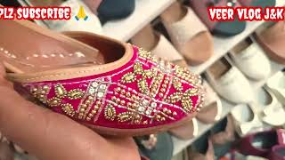 Punjabi jutti partywear and Pakistani jutti simple wholesale rate in jammu [upl. by Lachman631]