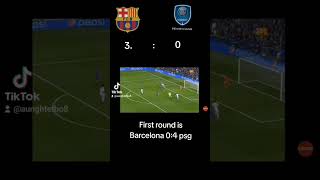 Barcelona vs Psg First round is 04 [upl. by Anirroc]