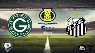 Goiás x Santos  30 rodada Brasileirão Série B 2024  EA FC [upl. by Cock]