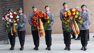 Marsch zum Gedenken 2024 Kranzniederlegung am Ehrenmal der Bundeswehr [upl. by Ailil73]