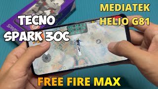 Free Fire Max in Tecno Spark 30C [upl. by Ahtera]