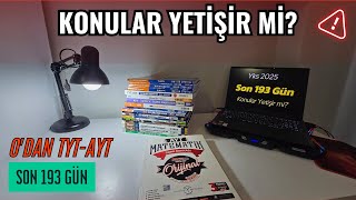 SIFIRDAN KONULAR YETİŞİR Mİ Kaç Saat Çalışılırsa Yetişir yks yks2025 [upl. by Schrader]