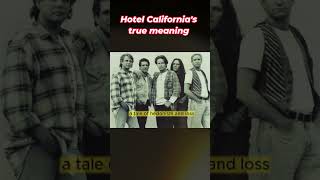 Hotel californias true meaning hotelcalifornia shorts classicrock [upl. by Oribella]