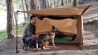 Acampada Tranquila con Nueva Tienda de Campaña Hamburguesa Angus y algo de Bushcraft [upl. by Yhtomiht908]