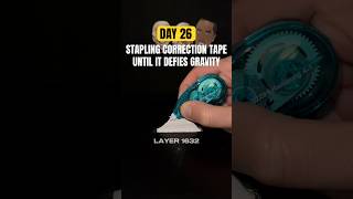 Day 26 of stapling correction tape correctiontape tippex challenge rockcleaning asmr asmrsound [upl. by Arnon]